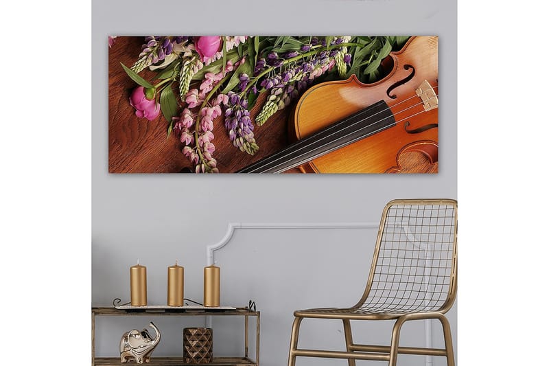 Canvasbilde YTY Floral & Botanical Flerfarget - 120x50 cm - Interiør - Maleri & posters - Lerretsbilder