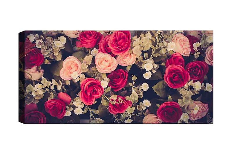 Canvasbilde YTY Floral & Botanical Flerfarget - 120x50 cm - Interiør - Maleri & posters - Lerretsbilder