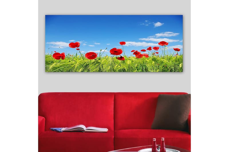 Canvasbilde YTY Floral & Botanical Flerfarget - 120x50 cm - Interiør - Maleri & posters - Lerretsbilder
