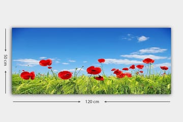 Canvasbilde YTY Floral & Botanical Flerfarget - 120x50 cm - Interiør - Maleri & posters - Lerretsbilder