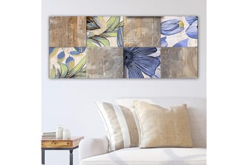 Canvasbilde YTY Floral & Botanical Flerfarget - 120x50 cm - Interiør - Maleri & posters - Lerretsbilder
