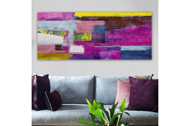 Canvasbilde YTY Floral & Botanical Flerfarget - 120x50 cm - Interiør - Maleri & posters - Lerretsbilder
