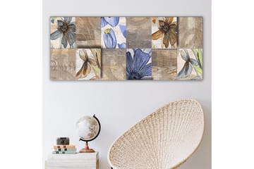 Canvasbilde YTY Floral & Botanical Flerfarget - 120x50 cm - Interiør - Maleri & posters - Lerretsbilder