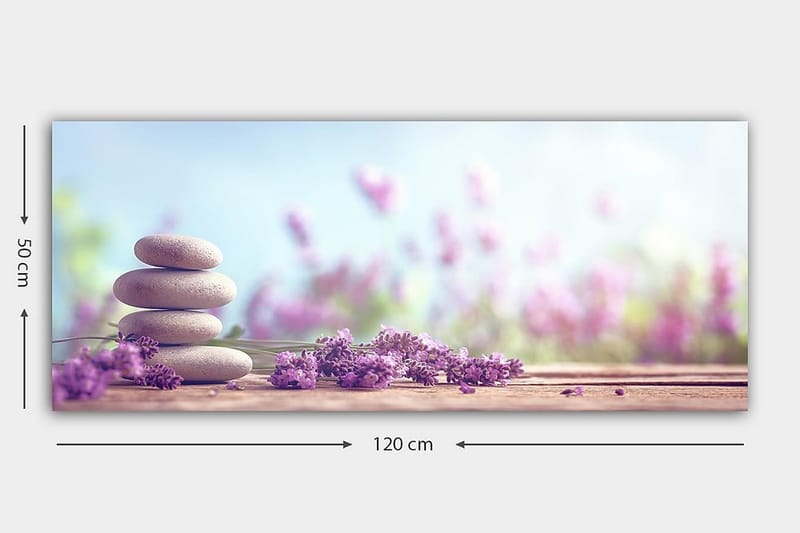 Canvasbilde YTY Floral & Botanical Flerfarget - 120x50 cm - Interiør - Maleri & posters - Lerretsbilder