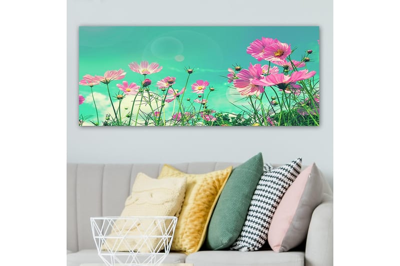 Canvasbilde YTY Floral & Botanical Flerfarget - 120x50 cm - Interiør - Maleri & posters - Lerretsbilder