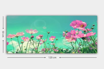Canvasbilde YTY Floral & Botanical Flerfarget - 120x50 cm - Interiør - Maleri & posters - Lerretsbilder