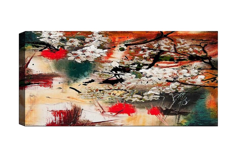 Canvasbilde YTY Floral & Botanical Flerfarget - 120x50 cm - Interiør - Maleri & posters - Lerretsbilder