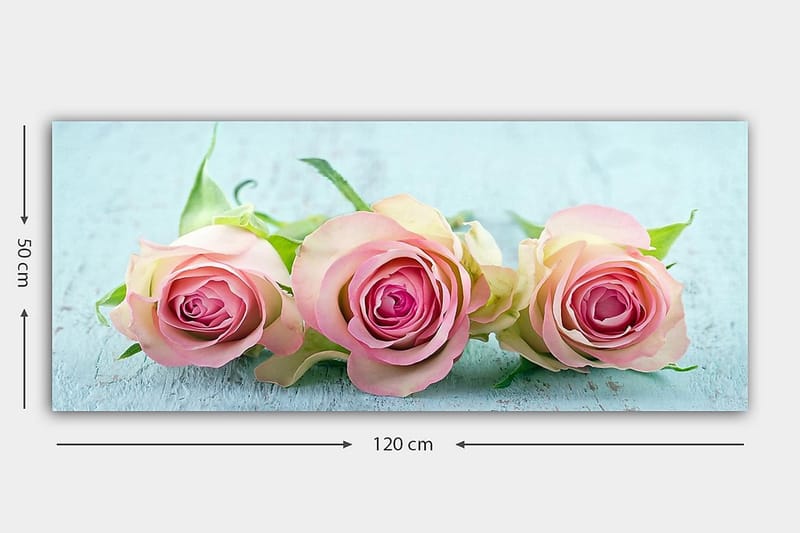 Canvasbilde YTY Floral & Botanical Flerfarget - 120x50 cm - Interiør - Maleri & posters - Lerretsbilder