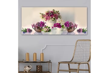 Canvasbilde YTY Floral & Botanical Flerfarget - 120x50 cm - Interiør - Maleri & posters - Lerretsbilder