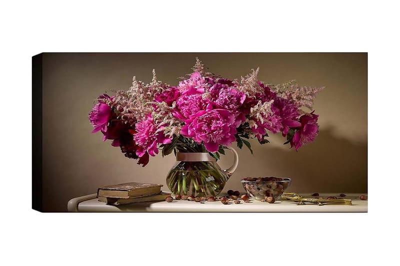 Canvasbilde YTY Floral & Botanical Flerfarget - 120x50 cm - Interiør - Maleri & posters - Lerretsbilder