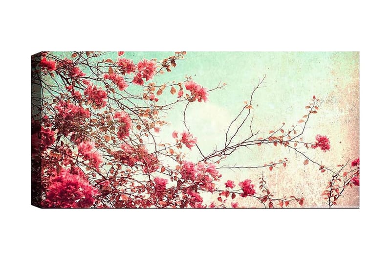 Canvasbilde YTY Floral & Botanical Flerfarget - 120x50 cm - Interiør - Maleri & posters - Lerretsbilder
