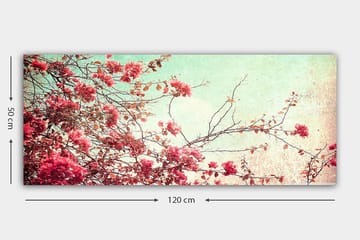 Canvasbilde YTY Floral & Botanical Flerfarget - 120x50 cm - Interiør - Maleri & posters - Lerretsbilder