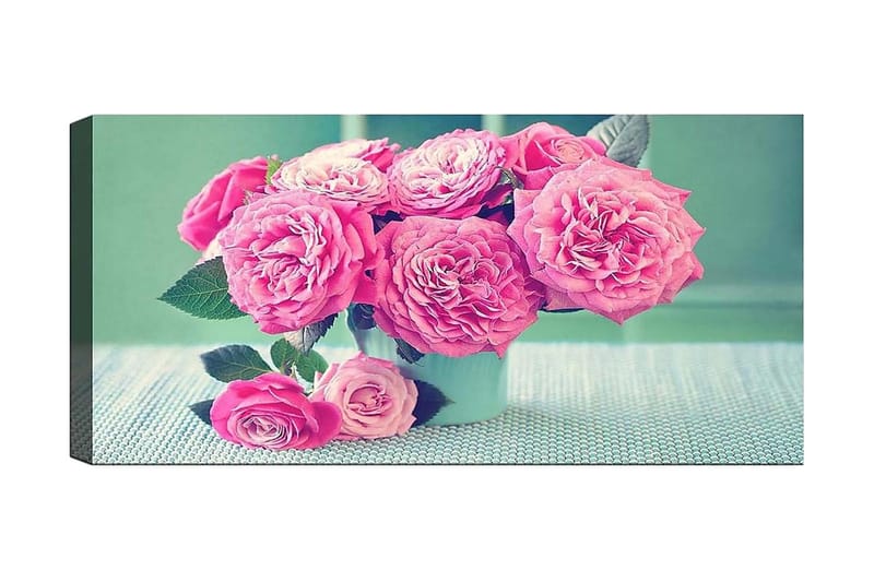 Canvasbilde YTY Floral & Botanical Flerfarget - 120x50 cm - Interiør - Maleri & posters - Lerretsbilder