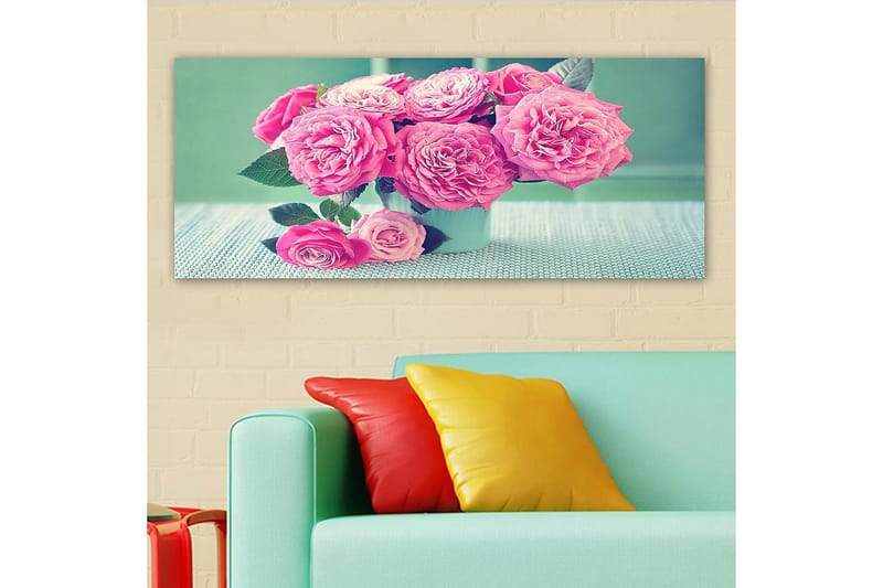 Canvasbilde YTY Floral & Botanical Flerfarget - 120x50 cm - Lerretsbilder