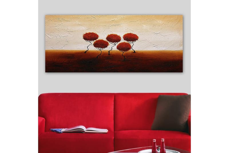 Canvasbilde YTY Floral & Botanical Flerfarget - 120x50 cm - Interiør - Maleri & posters - Lerretsbilder