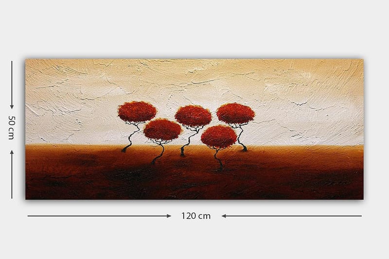 Canvasbilde YTY Floral & Botanical Flerfarget - 120x50 cm - Interiør - Maleri & posters - Lerretsbilder