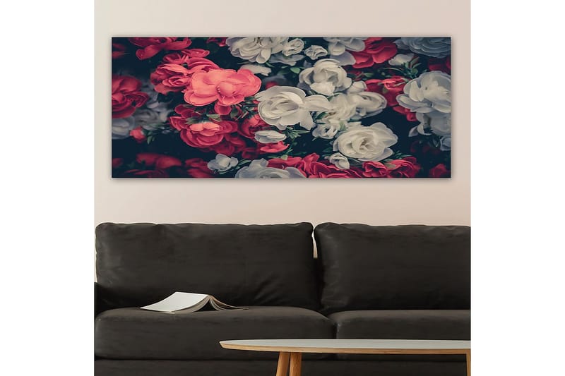 Canvasbilde YTY Floral & Botanical Flerfarget - 120x50 cm - Interiør - Maleri & posters - Lerretsbilder