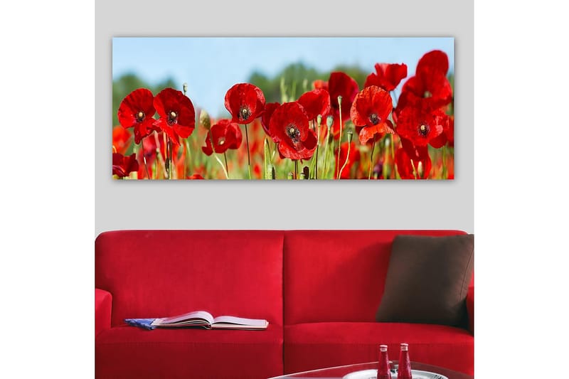 Canvasbilde YTY Floral & Botanical Flerfarget - 120x50 cm - Interiør - Maleri & posters - Lerretsbilder