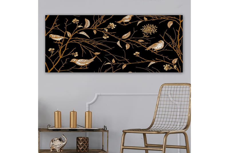 Canvasbilde YTY Floral & Botanical Flerfarget - 120x50 cm - Interiør - Maleri & posters - Lerretsbilder