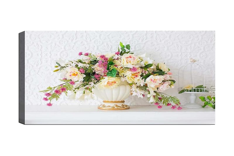 Canvasbilde YTY Floral & Botanical Flerfarget - 120x50 cm - Interiør - Maleri & posters - Lerretsbilder