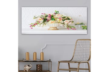 Canvasbilde YTY Floral & Botanical Flerfarget - 120x50 cm - Interiør - Maleri & posters - Lerretsbilder