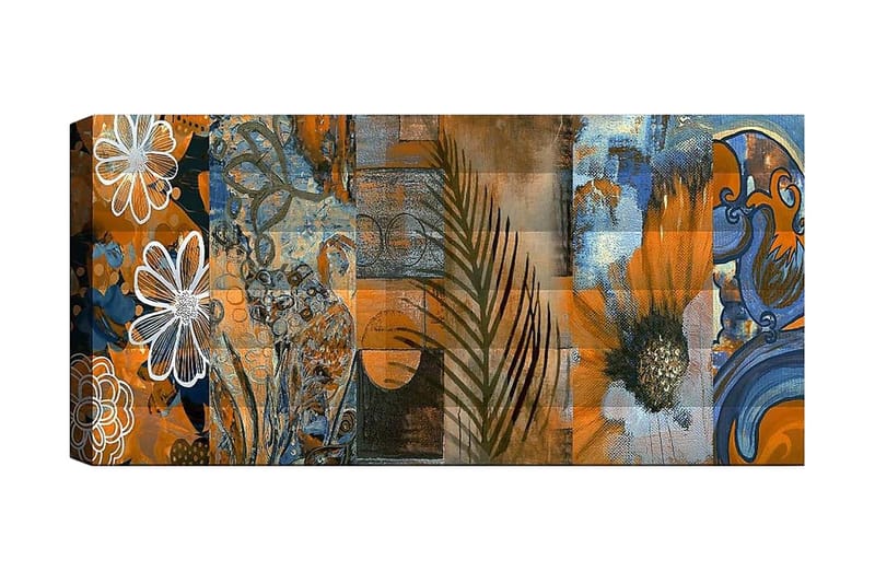 Canvasbilde YTY Floral & Botanical Flerfarget - 120x50 cm - Interiør - Maleri & posters - Lerretsbilder