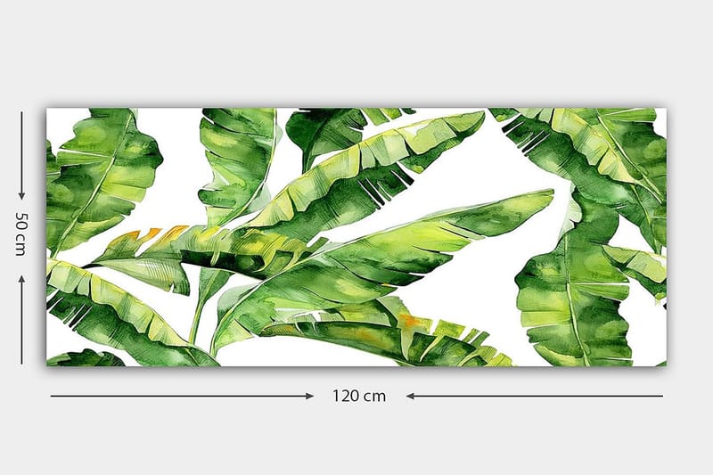 Canvasbilde YTY Floral & Botanical Flerfarget - 120x50 cm - Interiør - Maleri & posters - Lerretsbilder