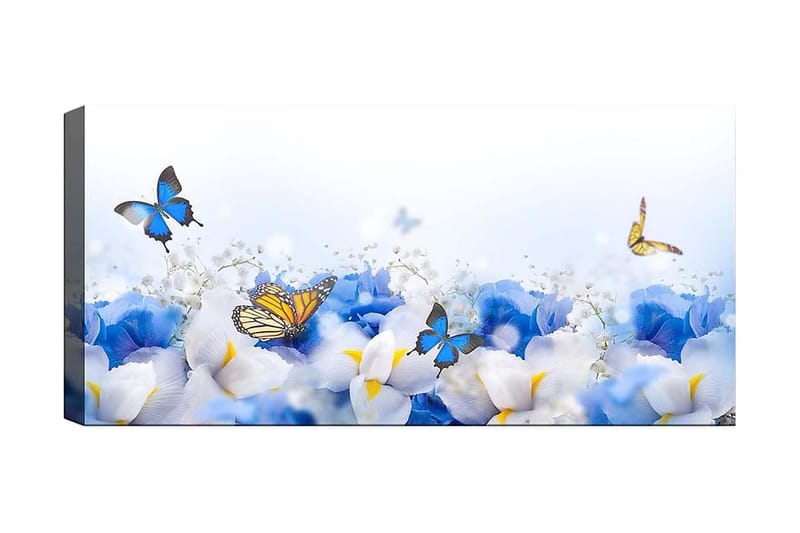 Canvasbilde YTY Floral & Botanical Flerfarget - 120x50 cm - Interiør - Maleri & posters - Lerretsbilder