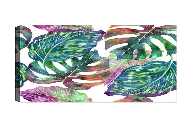 Canvasbilde YTY Floral & Botanical Flerfarget - 120x50 cm - Interiør - Maleri & posters - Lerretsbilder