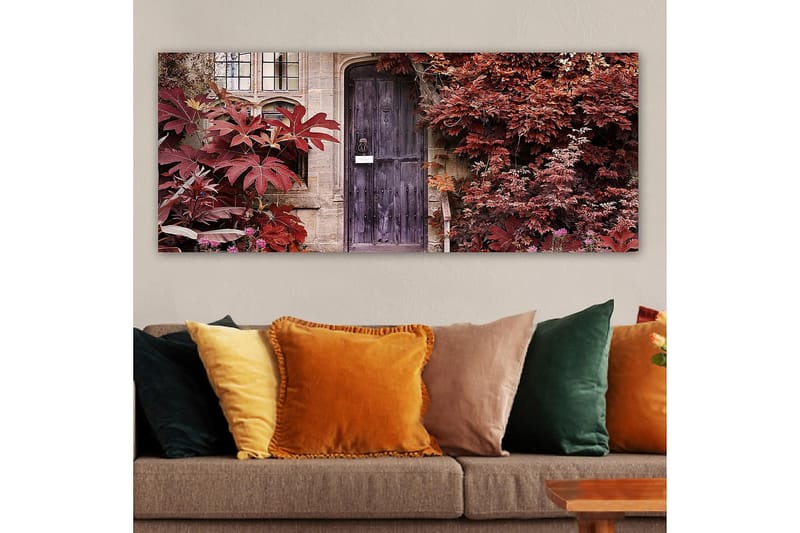 Canvasbilde YTY Floral & Botanical Flerfarget - 120x50 cm - Lerretsbilder