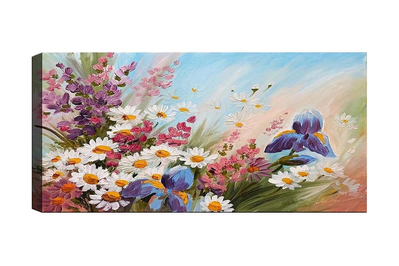 Canvasbilde YTY Floral & Botanical Flerfarget - 120x50 cm - Lerretsbilder