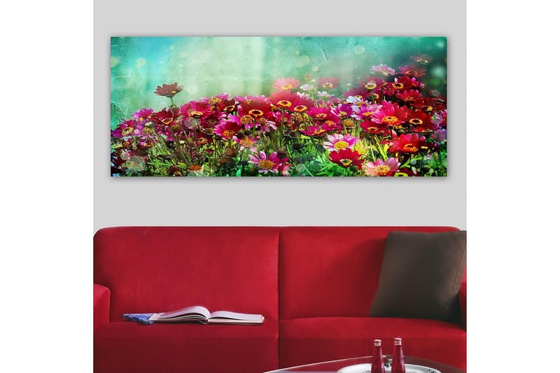 Canvasbilde YTY Floral & Botanical Flerfarget - 120x50 cm - Lerretsbilder