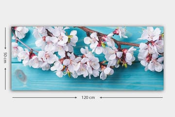 Canvasbilde YTY Floral & Botanical Flerfarget - 120x50 cm - Interiør - Maleri & posters - Lerretsbilder