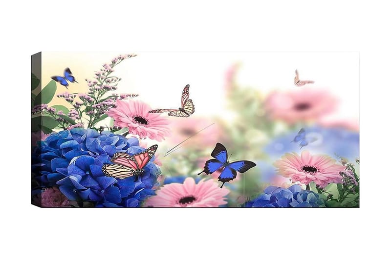 Canvasbilde YTY Floral & Botanical Flerfarget - 120x50 cm - Interiør - Maleri & posters - Lerretsbilder