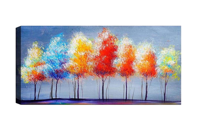 Canvasbilde YTY Floral & Botanical Flerfarget - 120x50 cm - Interiør - Maleri & posters - Lerretsbilder
