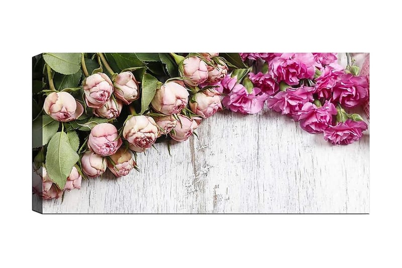 Canvasbilde YTY Floral & Botanical Flerfarget - 120x50 cm - Interiør - Maleri & posters - Lerretsbilder