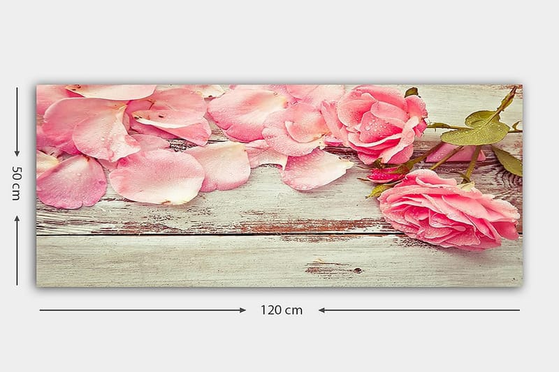 Canvasbilde YTY Floral & Botanical Flerfarget - 120x50 cm - Interiør - Maleri & posters - Lerretsbilder