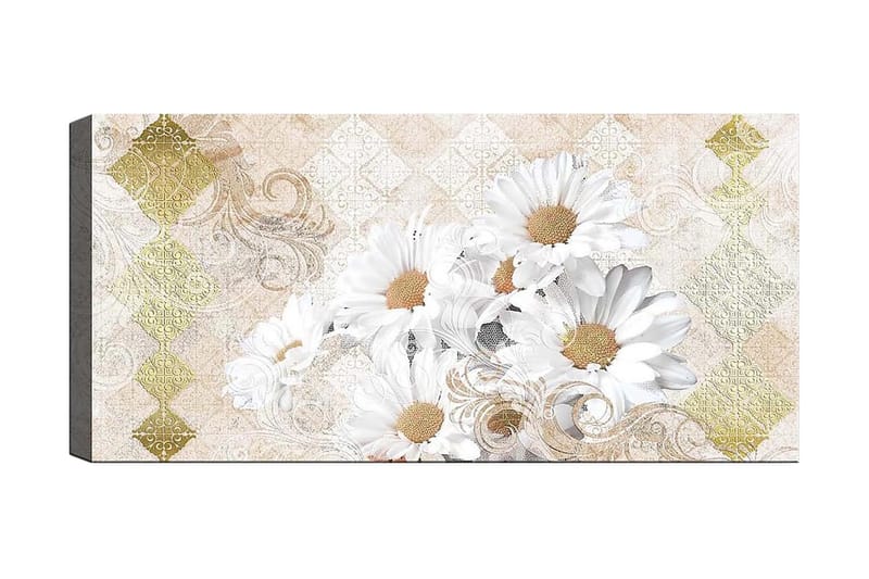 Canvasbilde YTY Floral & Botanical Flerfarget - 120x50 cm - Interiør - Maleri & posters - Lerretsbilder