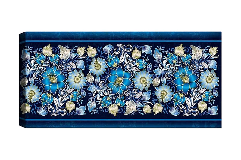 Canvasbilde YTY Floral & Botanical Flerfarget - 120x50 cm - Interiør - Maleri & posters - Lerretsbilder