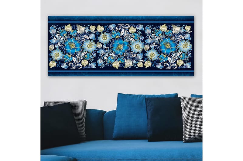 Canvasbilde YTY Floral & Botanical Flerfarget - 120x50 cm - Interiør - Maleri & posters - Lerretsbilder