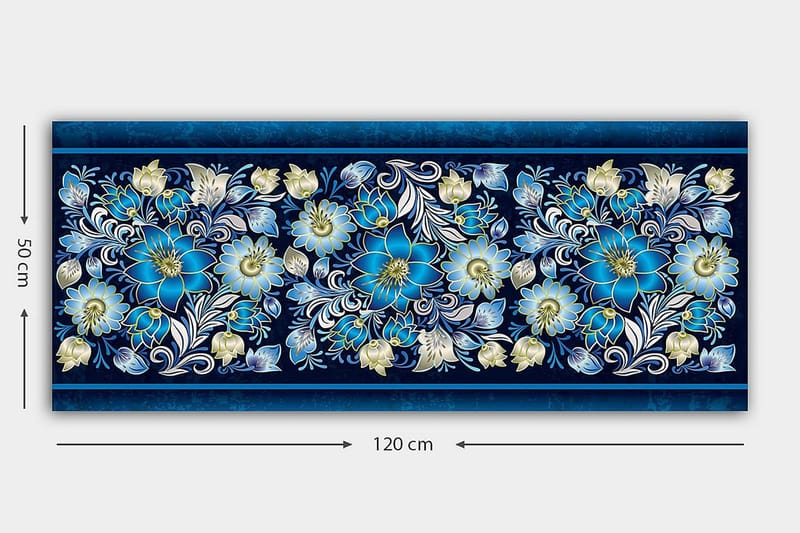 Canvasbilde YTY Floral & Botanical Flerfarget - 120x50 cm - Interiør - Maleri & posters - Lerretsbilder