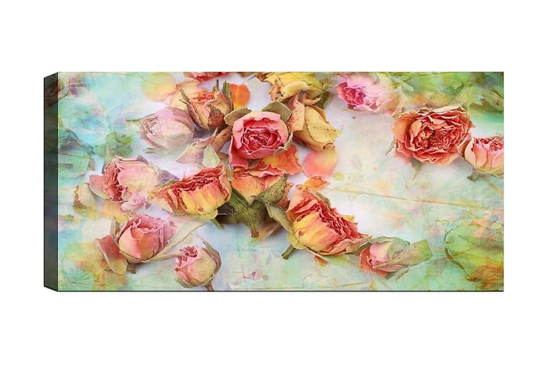Canvasbilde YTY Floral & Botanical Flerfarget - 120x50 cm - Interiør - Maleri & posters - Lerretsbilder