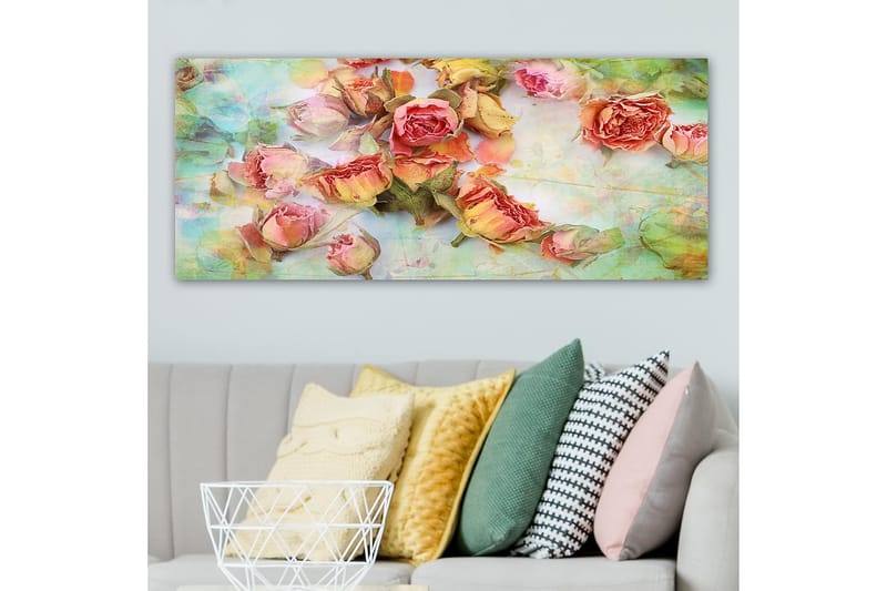 Canvasbilde YTY Floral & Botanical Flerfarget - 120x50 cm - Interiør - Maleri & posters - Lerretsbilder