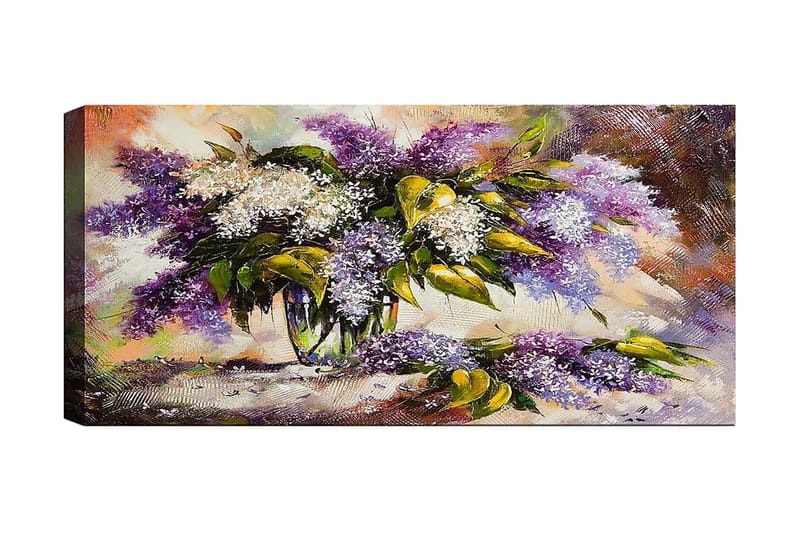Canvasbilde YTY Floral & Botanical Flerfarget - 120x50 cm - Interiør - Maleri & posters - Lerretsbilder