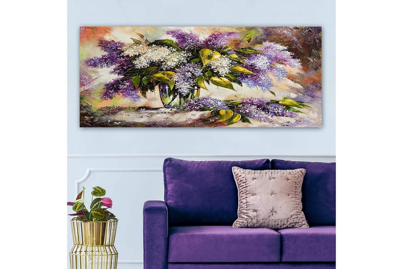 Canvasbilde YTY Floral & Botanical Flerfarget - 120x50 cm - Interiør - Maleri & posters - Lerretsbilder