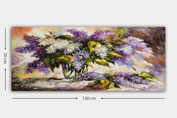 Canvasbilde YTY Floral & Botanical Flerfarget - 120x50 cm - Interiør - Maleri & posters - Lerretsbilder