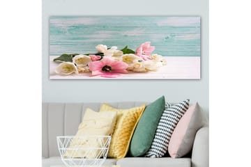 Canvasbilde YTY Floral & Botanical Flerfarget - 120x50 cm - Interiør - Maleri & posters - Lerretsbilder