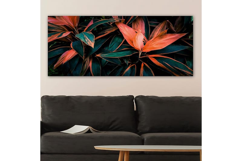 Canvasbilde YTY Floral & Botanical Flerfarget - 120x50 cm - Interiør - Maleri & posters - Lerretsbilder