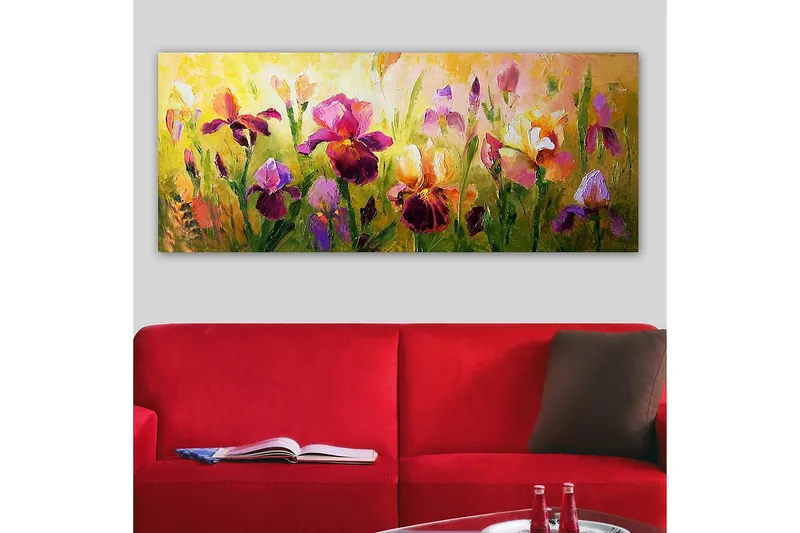 Canvasbilde YTY Floral & Botanical Flerfarget - 120x50 cm - Interiør - Maleri & posters - Lerretsbilder