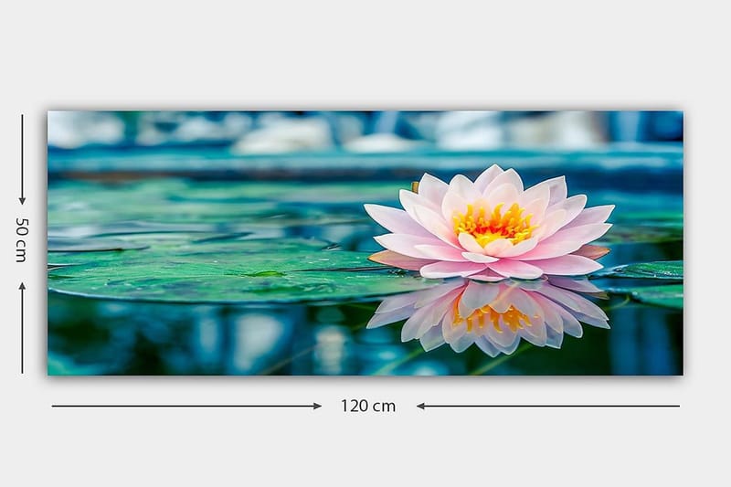 Canvasbilde YTY Floral & Botanical Flerfarget - 120x50 cm - Interiør - Maleri & posters - Lerretsbilder